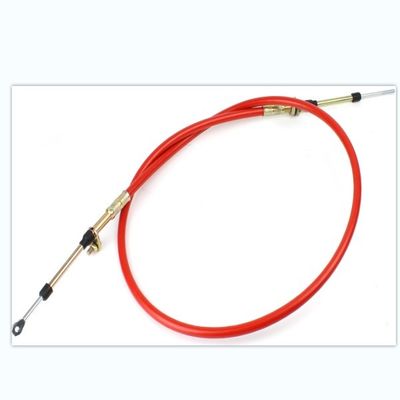 Steel Aluminium Zinc Rubber Red Color Control Cable For Boat
