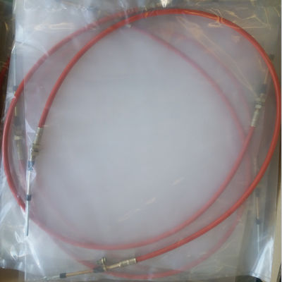 Steel Aluminium Zinc Rubber Red Color Control Cable For Boat